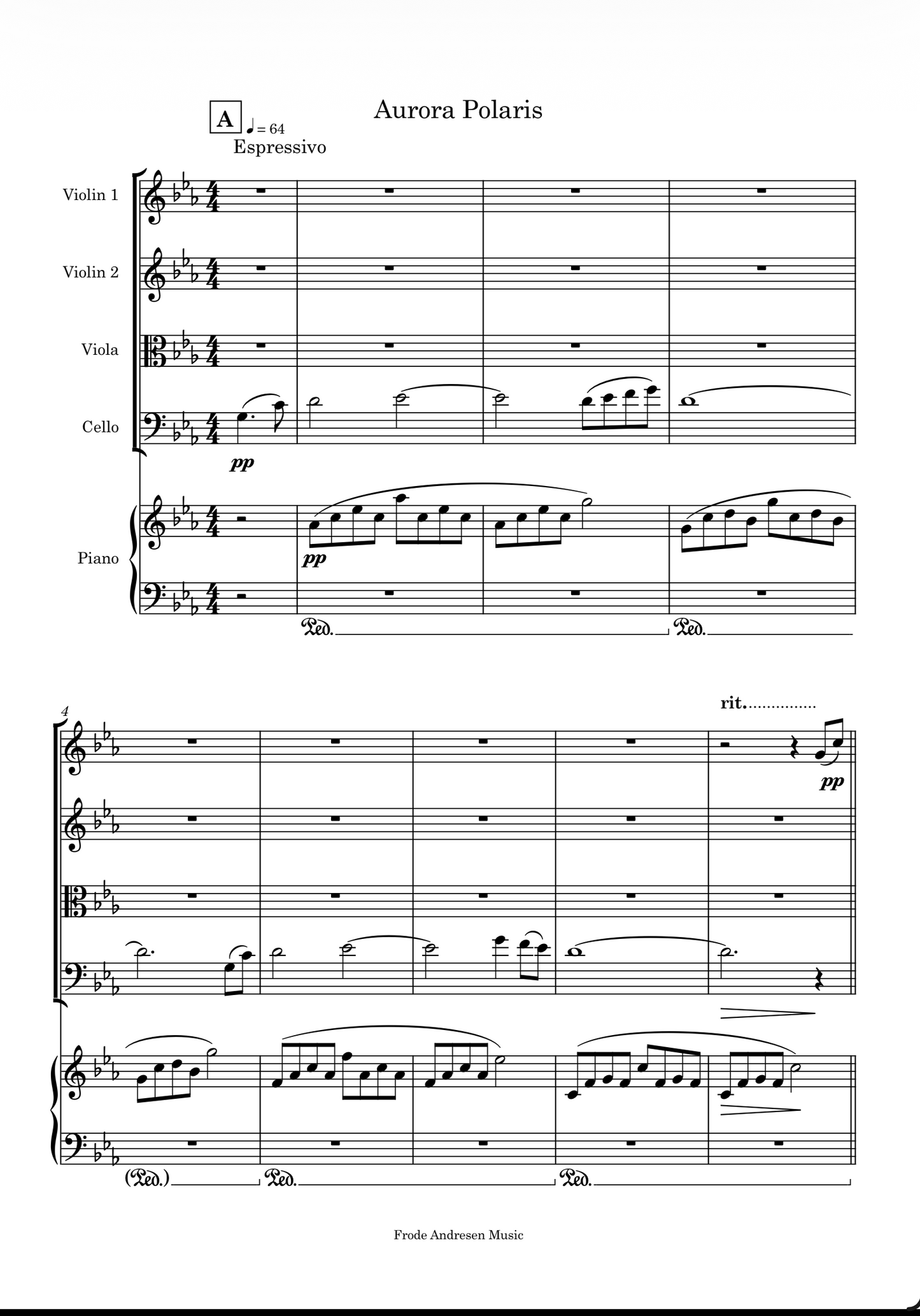 Aurora Polaris (movement) - Sheet music (pdf) score and separate instrument parts.